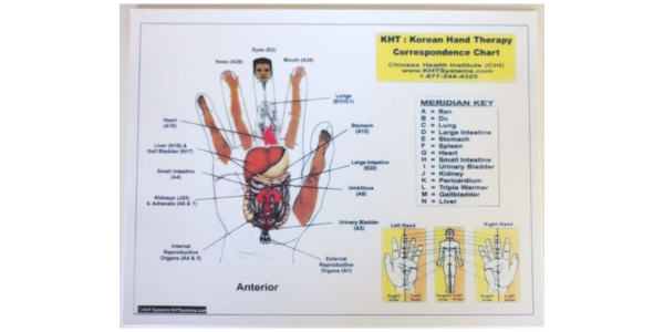 Korean Hand Therapy Meridian Chart